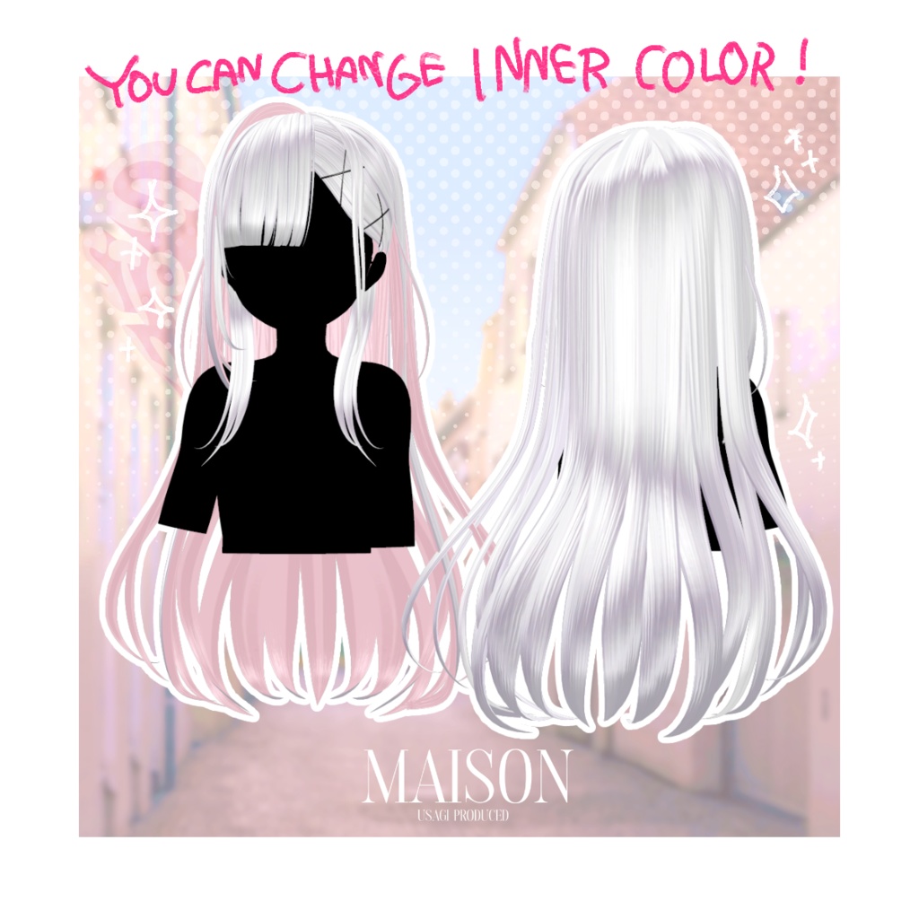 [VRC Hair+Nail] 2WAY G4L Hair 缩略图 5