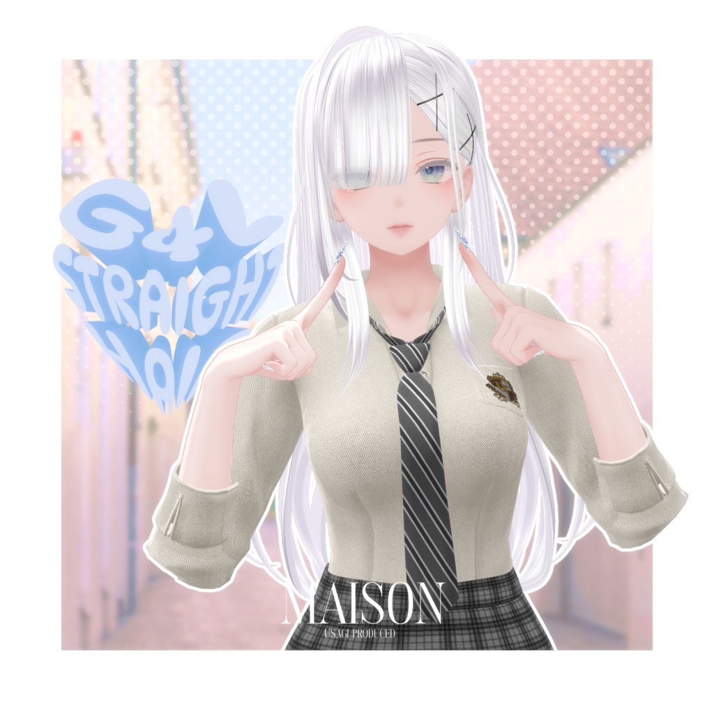 [VRC Hair+Nail] 2WAY G4L Hair 缩略图 6