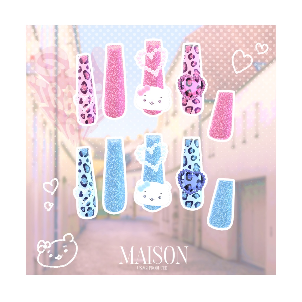 [VRC Hair+Nail] 2WAY G4L Hair 缩略图 3