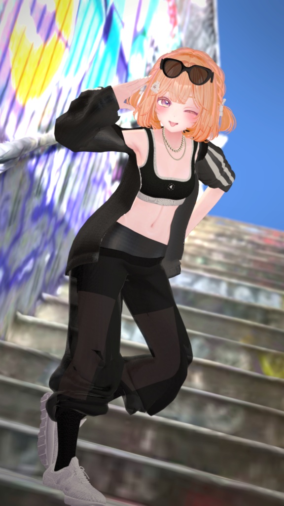 【Hair付き!】💗Boiler Room Cat💙【16Avatars対応】#Maison_Usagi091