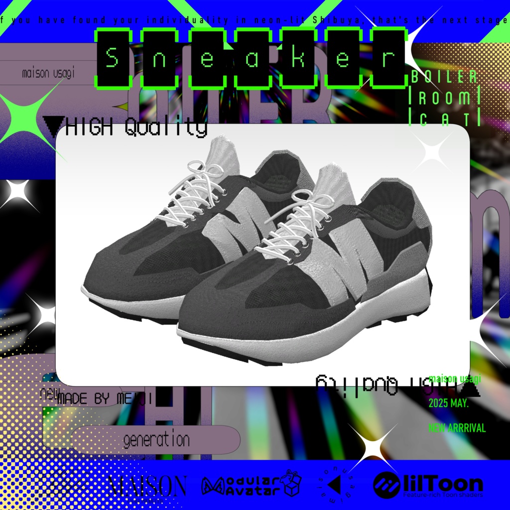 【Hair付き!】💗Boiler Room Cat💙【16Avatars対応】#Maison_Usagi091