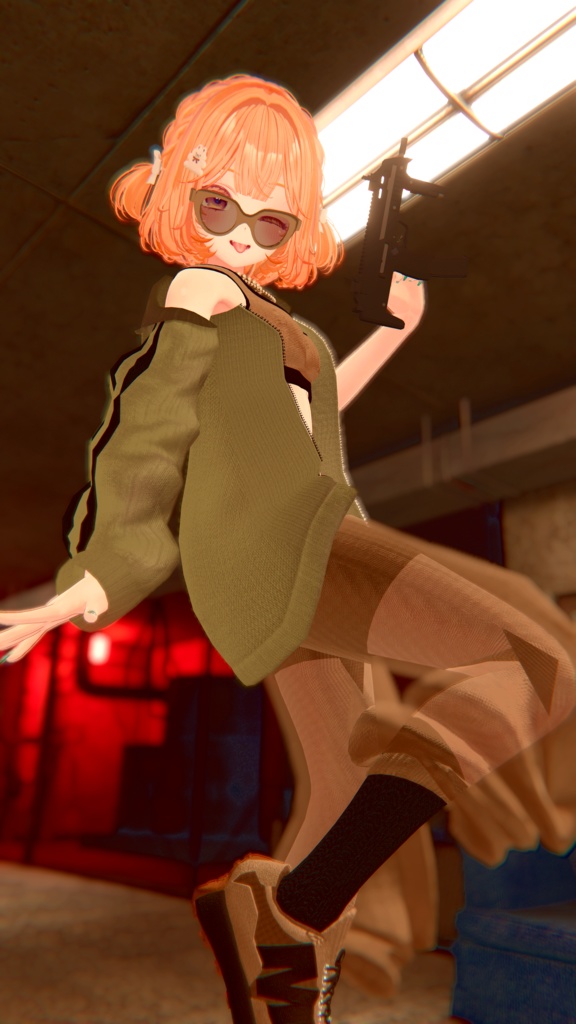 【Hair付き!】💗Boiler Room Cat💙【16Avatars対応】#Maison_Usagi091