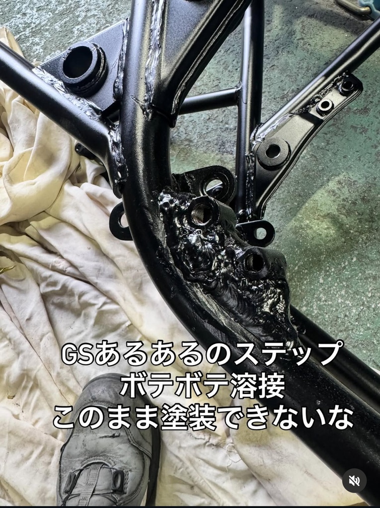 GS400 ステップベース ポン付けステー