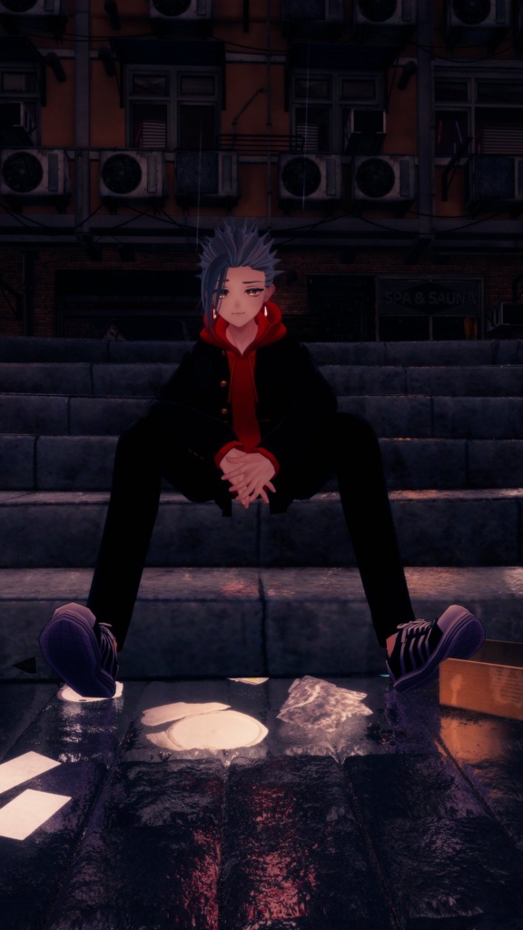 荒くれ者ヘアー【VRchat想定ヘアー】