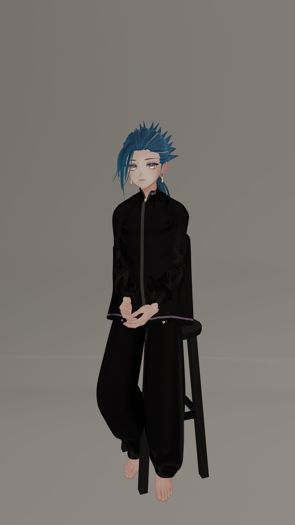 荒くれ者ヘアー【VRchat想定ヘアー】