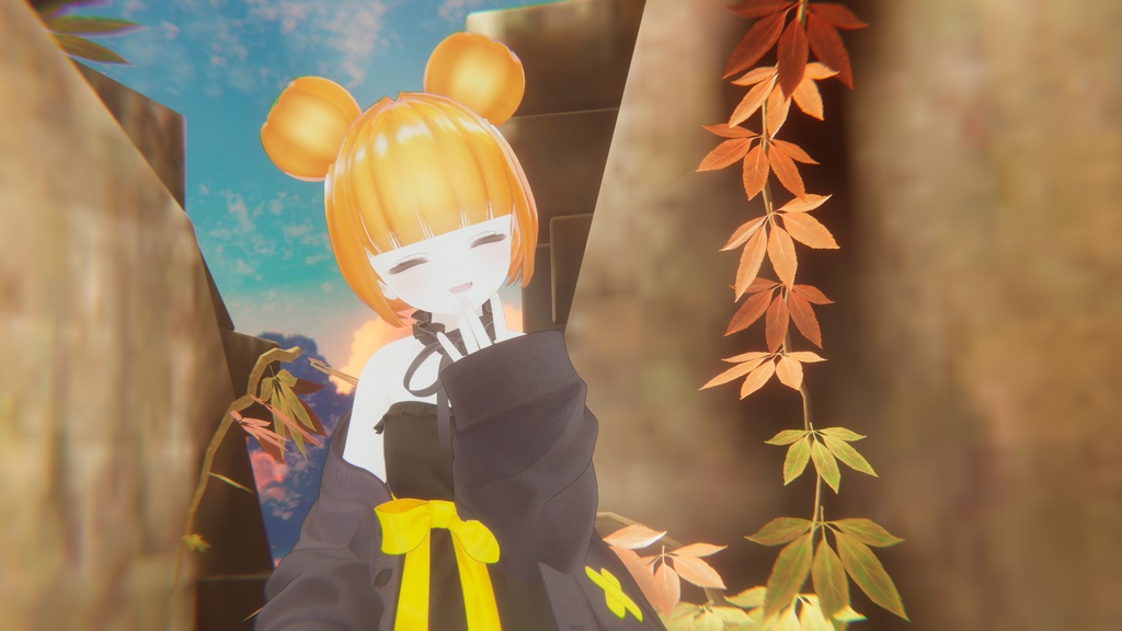 【VRC Hair】パンプキンヘアー/pumpkin hair
