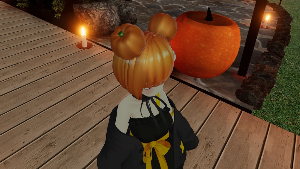 【VRC Hair】パンプキンヘアー/pumpkin hair