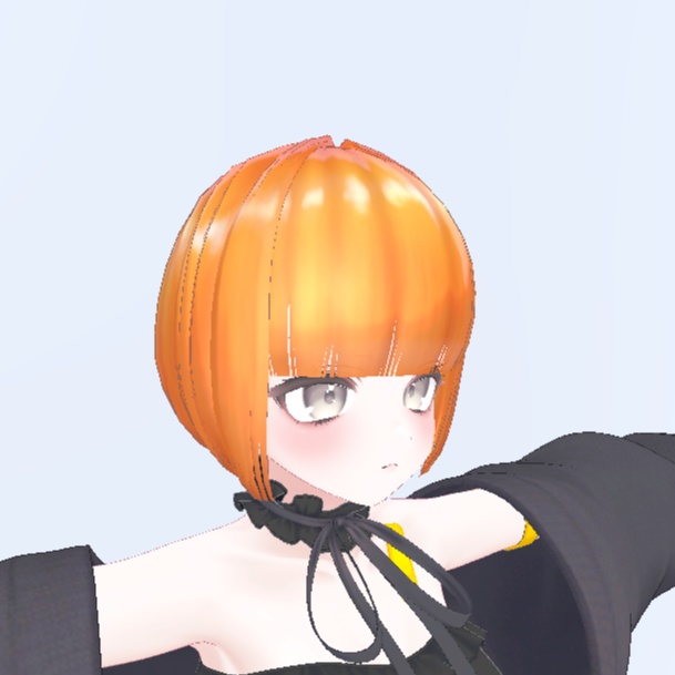 【VRC Hair】パンプキンヘアー/pumpkin hair