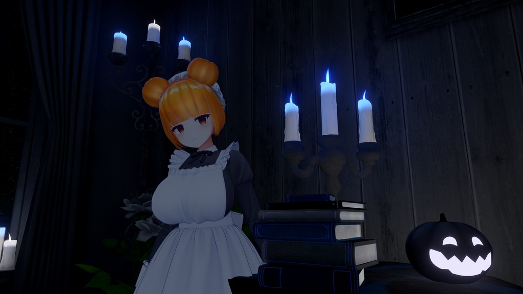 【VRC Hair】パンプキンヘアー/pumpkin hair