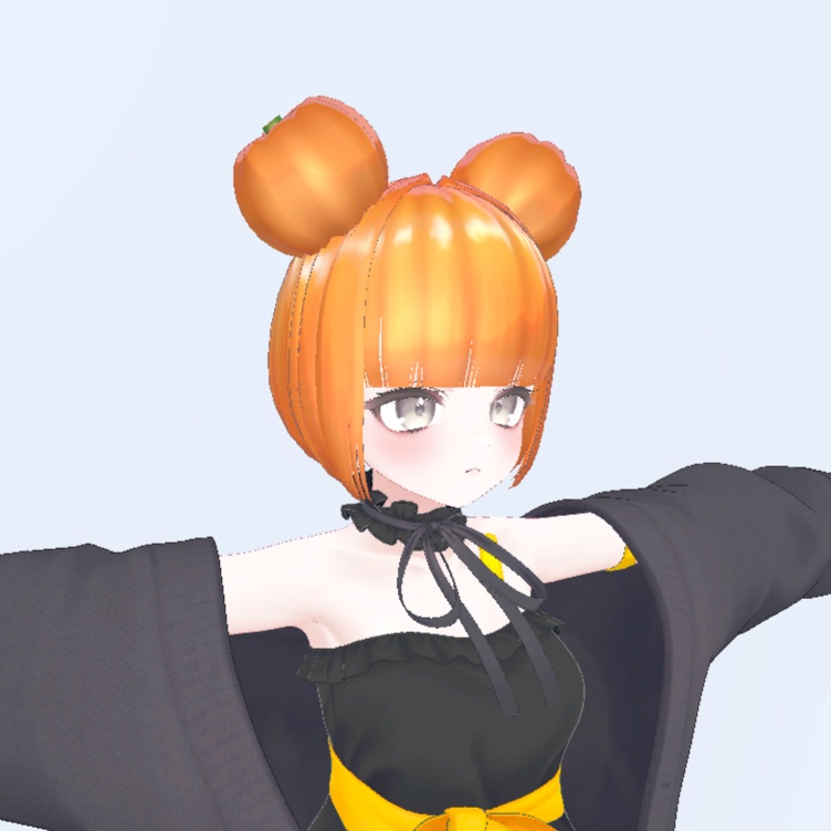 【VRC Hair】パンプキンヘアー/pumpkin hair