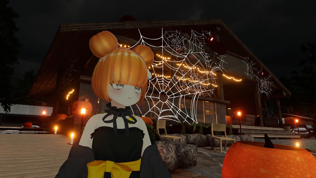 【VRC Hair】パンプキンヘアー/pumpkin hair