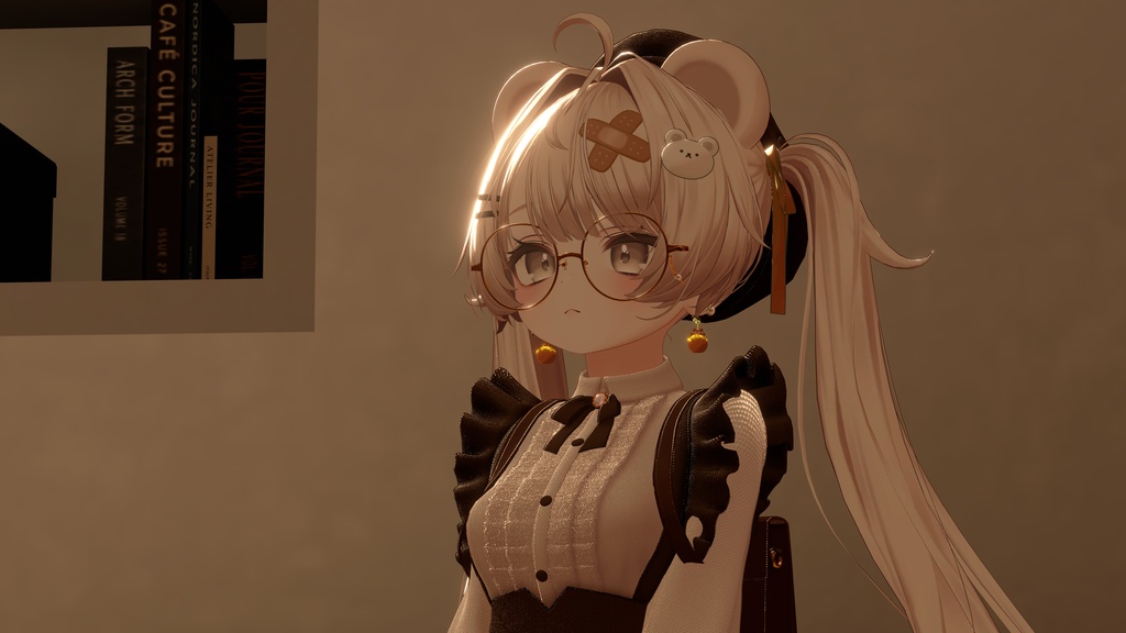 はちみつ泥棒のくまピアス Honey-Stealing Bear Earrings