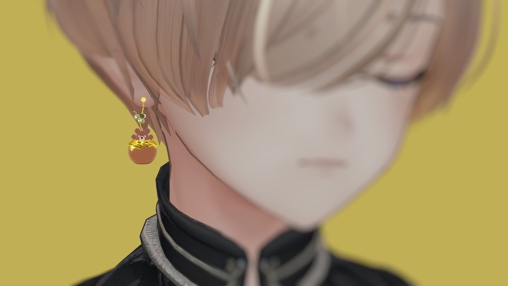 はちみつ泥棒のくまピアス Honey-Stealing Bear Earrings