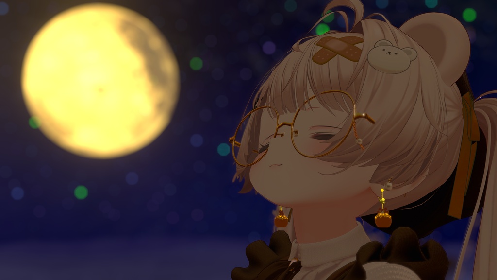 はちみつ泥棒のくまピアス Honey-Stealing Bear Earrings