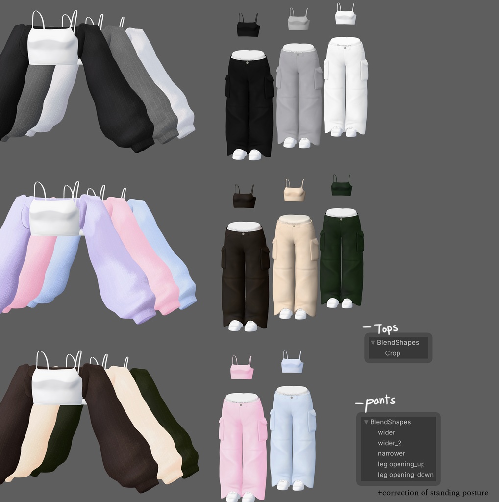 【Mame hinata 専用】cargo pants coordination