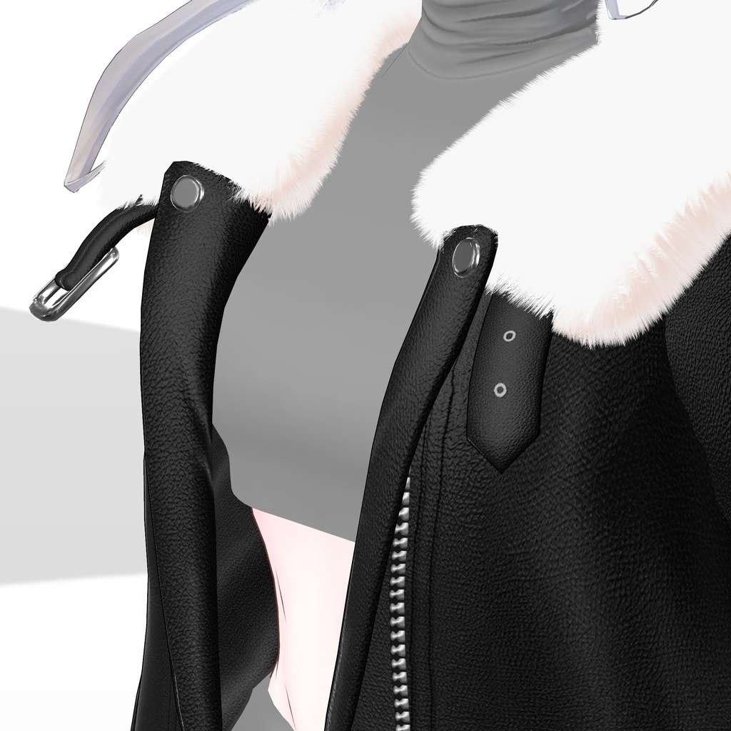 【Maya, Grus, Yugi, Miyo】Fur leather jacket coordination