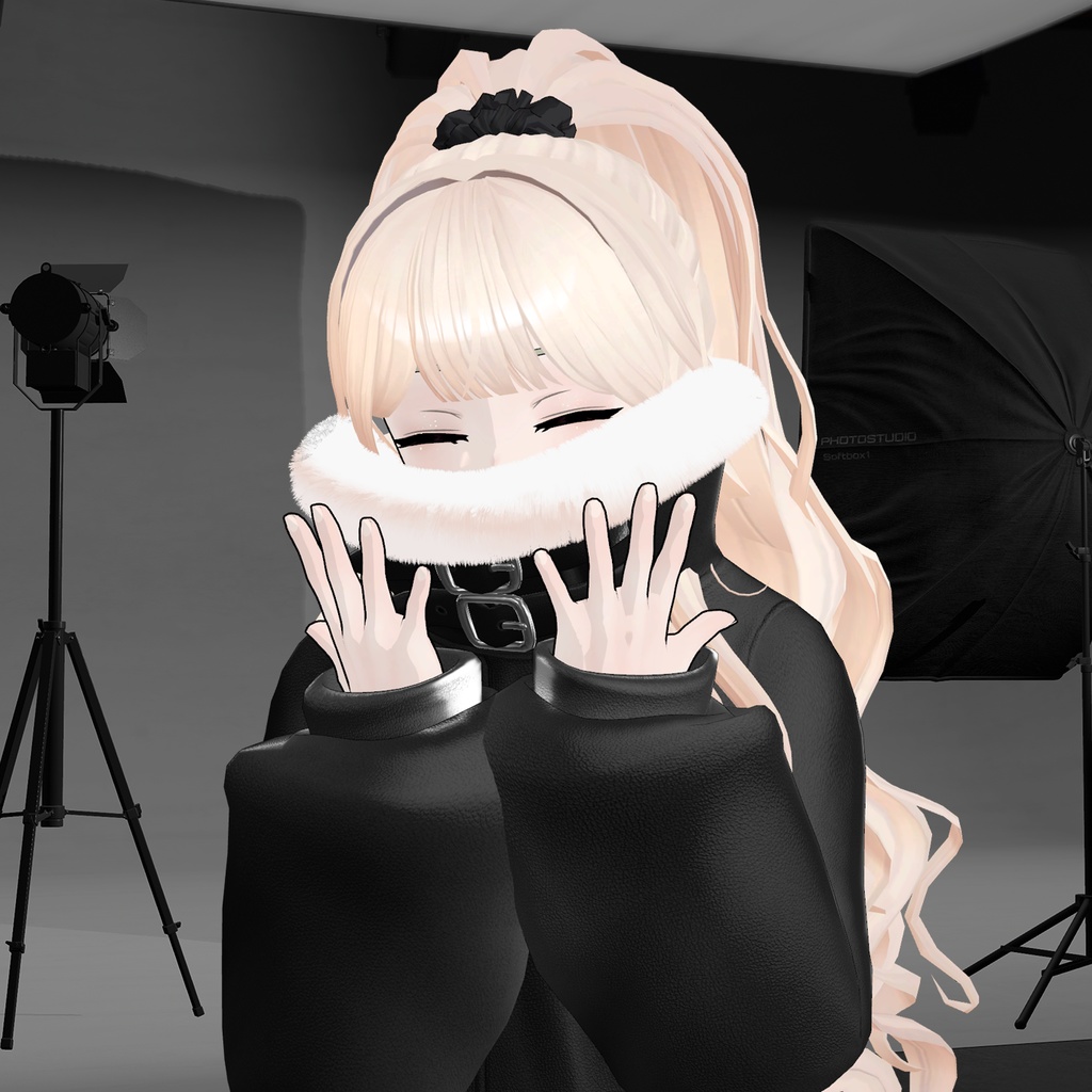 【Maya, Grus, Yugi, Miyo】Fur leather jacket coordination