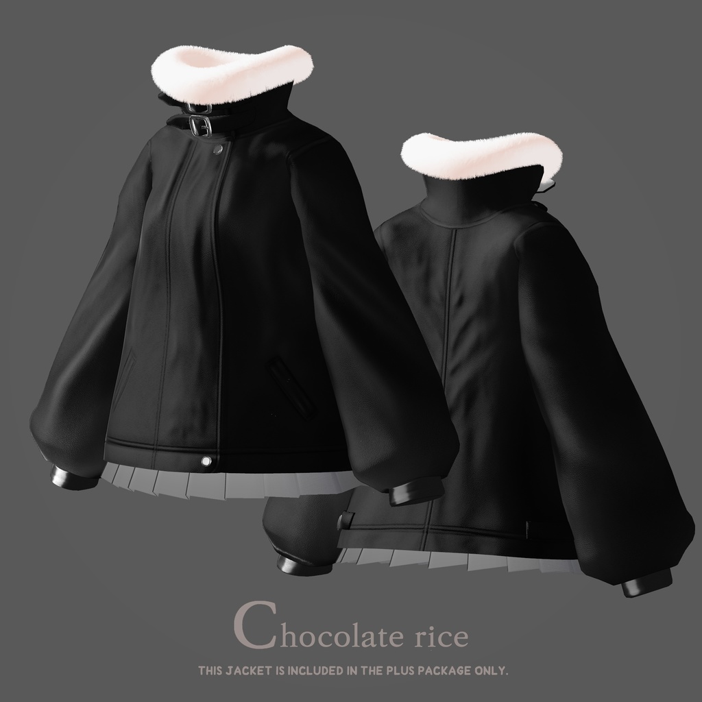 【Maya, Grus, Yugi, Miyo】Fur leather jacket coordination