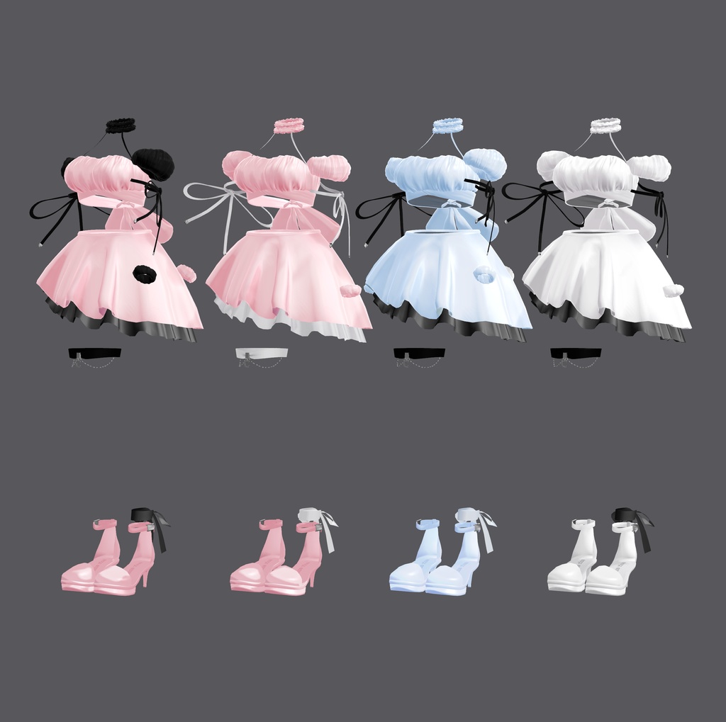 【7アバター対応】 Poplin dress