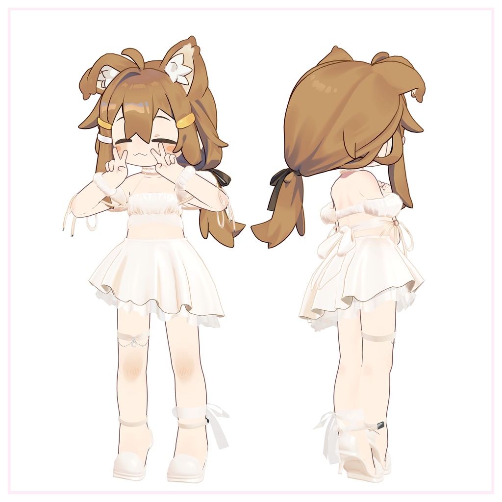 【7アバター対応】 Poplin dress