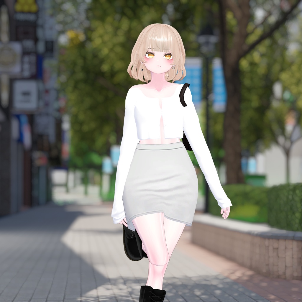 【Below Perm Hair】