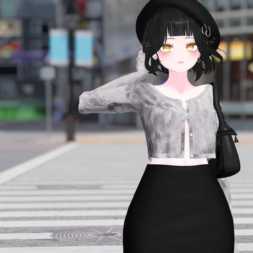 【Below Perm Hair】