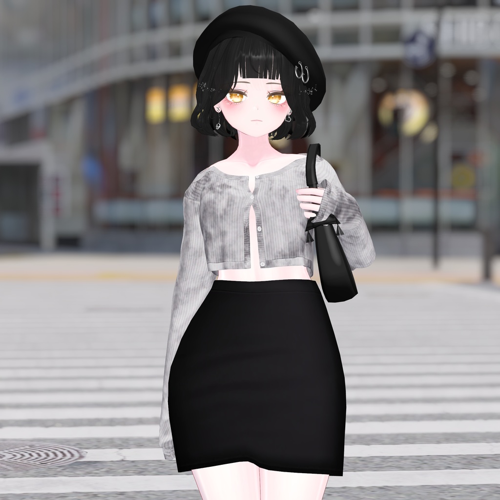 【Below Perm Hair】