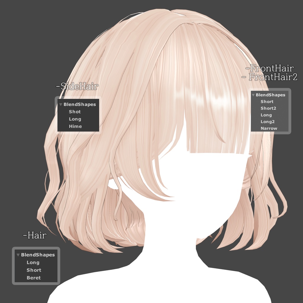 【Below Perm Hair】