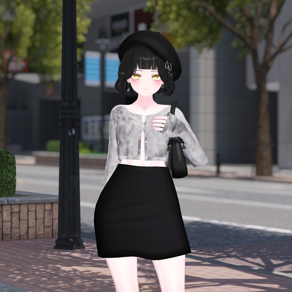 【Below Perm Hair】