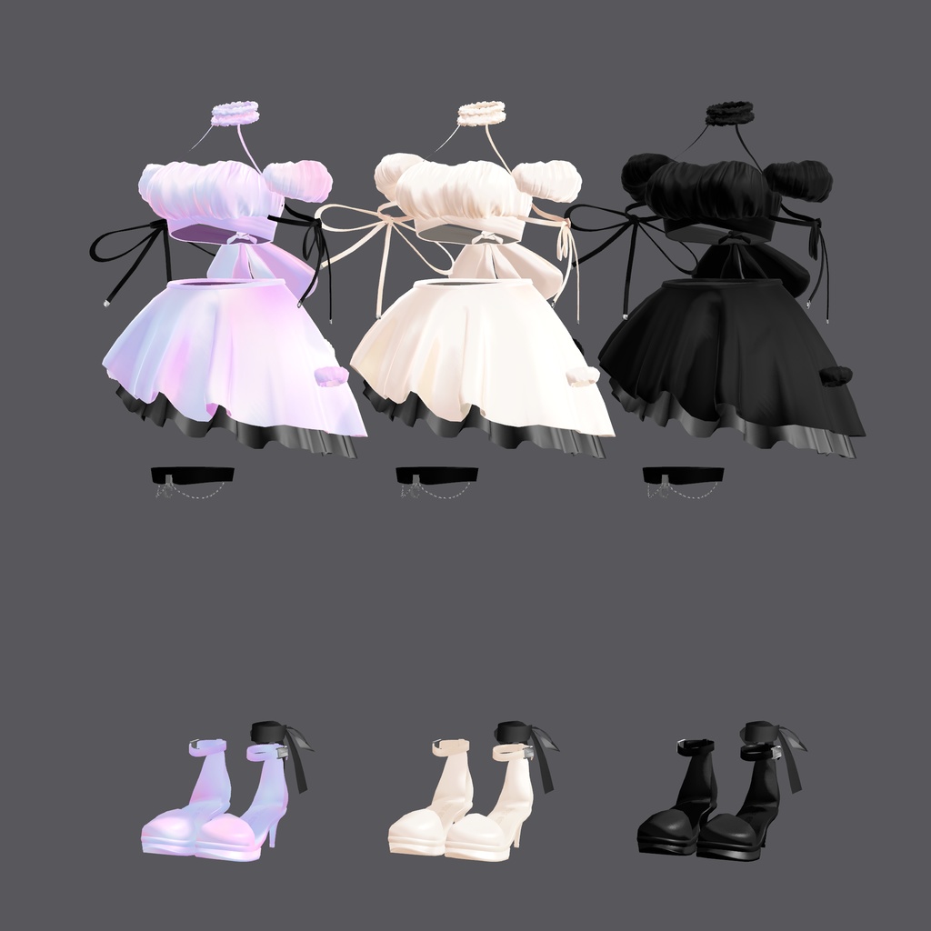 【Moe】 Poplin dress