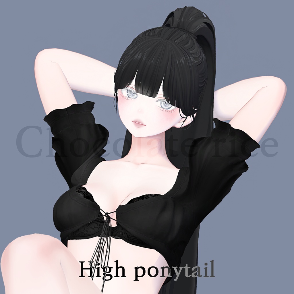 🖤 High-ponytail