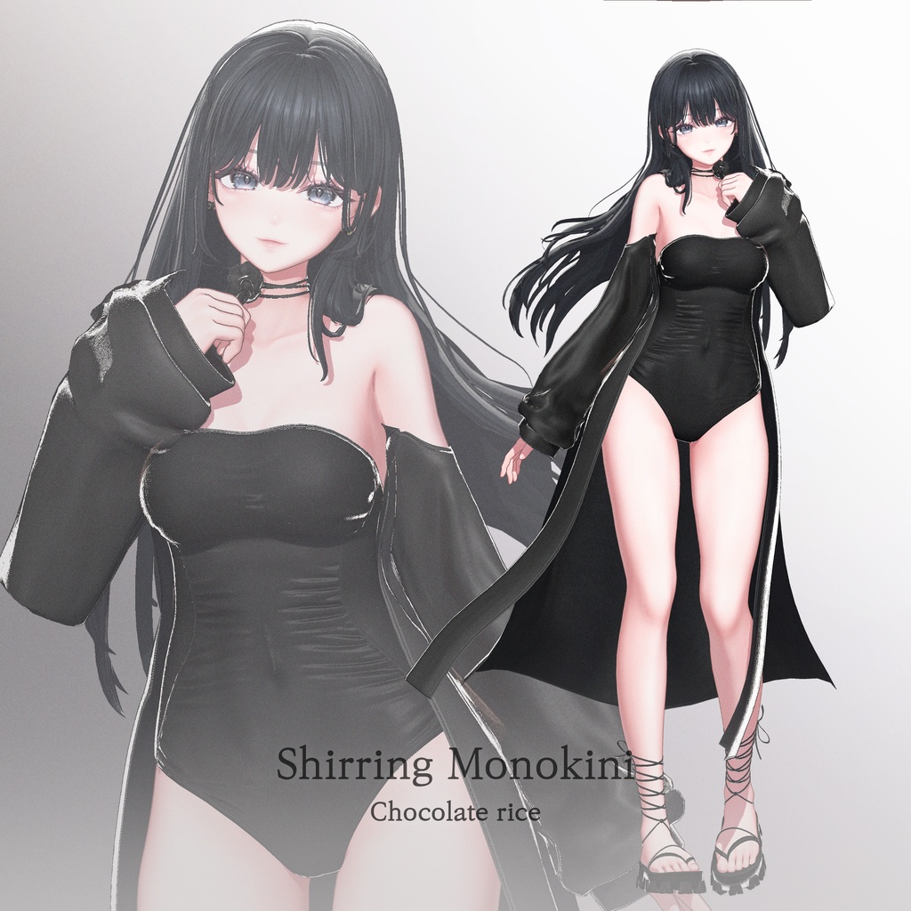 🏖️Summer 50% OFF🏖️ / 【19アバター対応】 Shirring Monokini