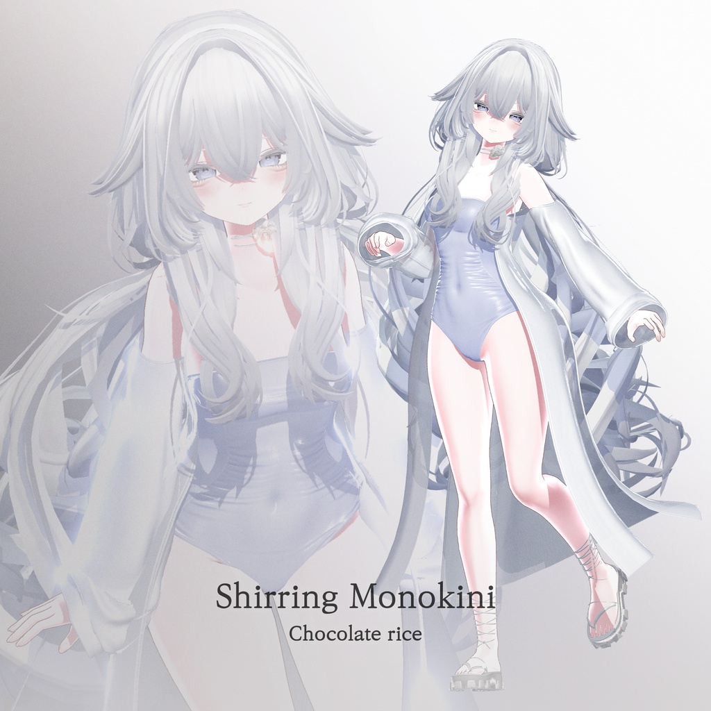 🏖️Summer 50% OFF🏖️ / 【19アバター対応】 Shirring Monokini