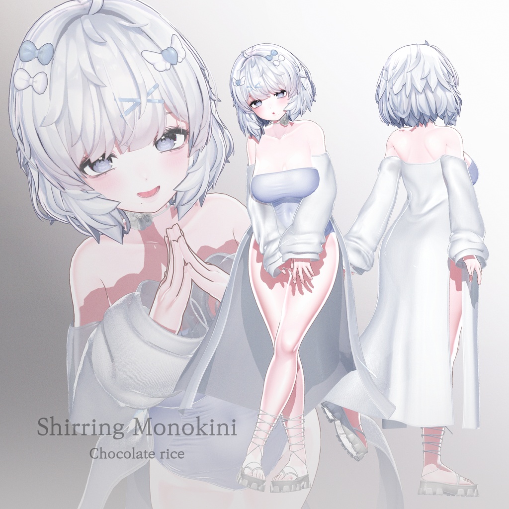 🏖️Summer 50% OFF🏖️ / 【19アバター対応】 Shirring Monokini