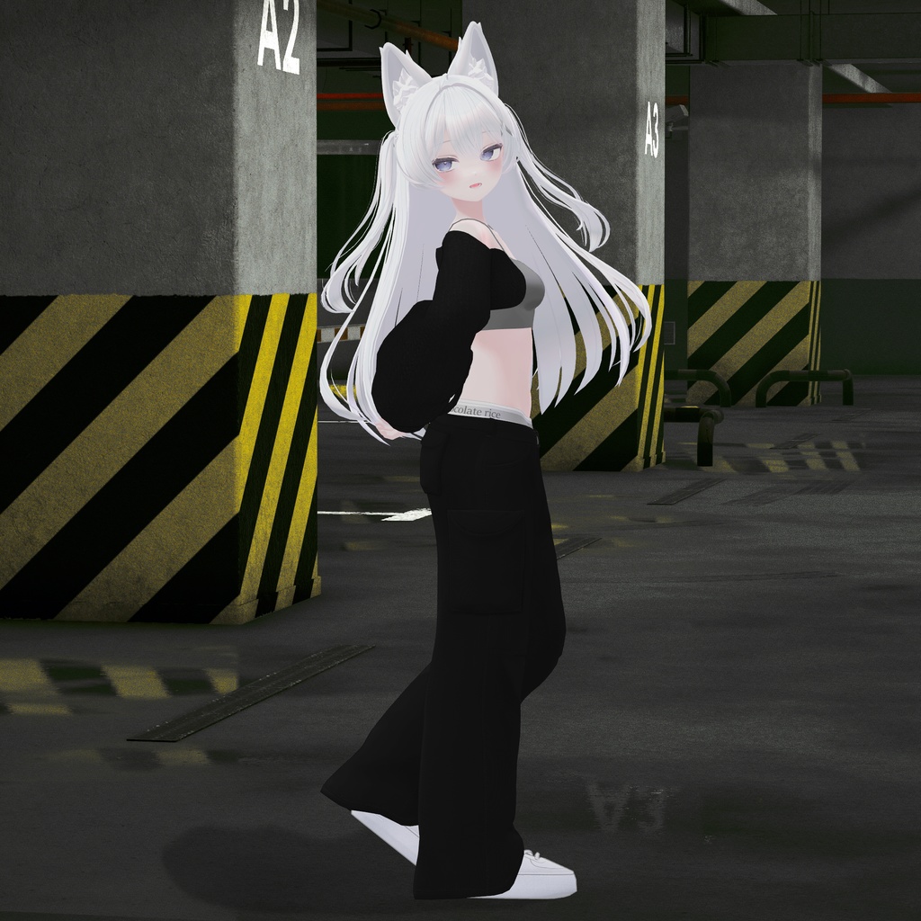 【ライム Lime】 cargo pants coordination