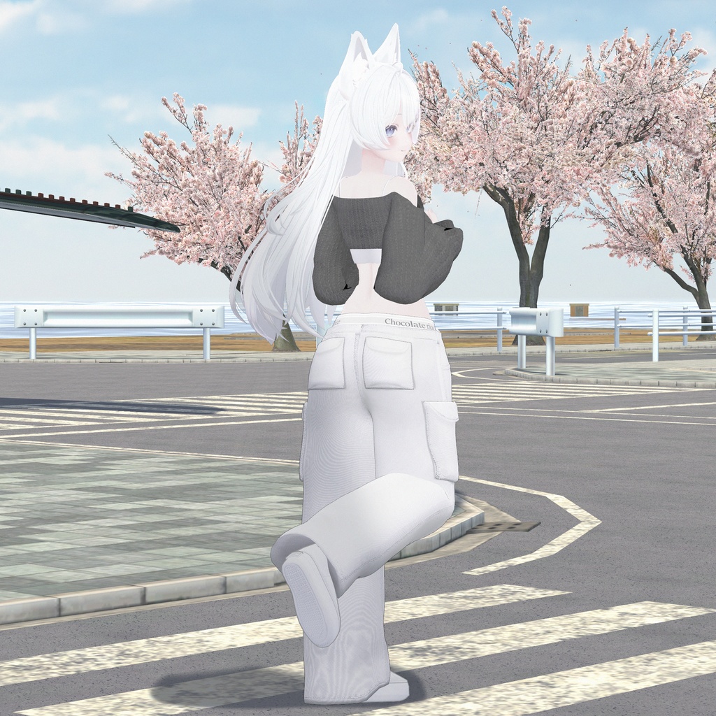 【ライム Lime】 cargo pants coordination