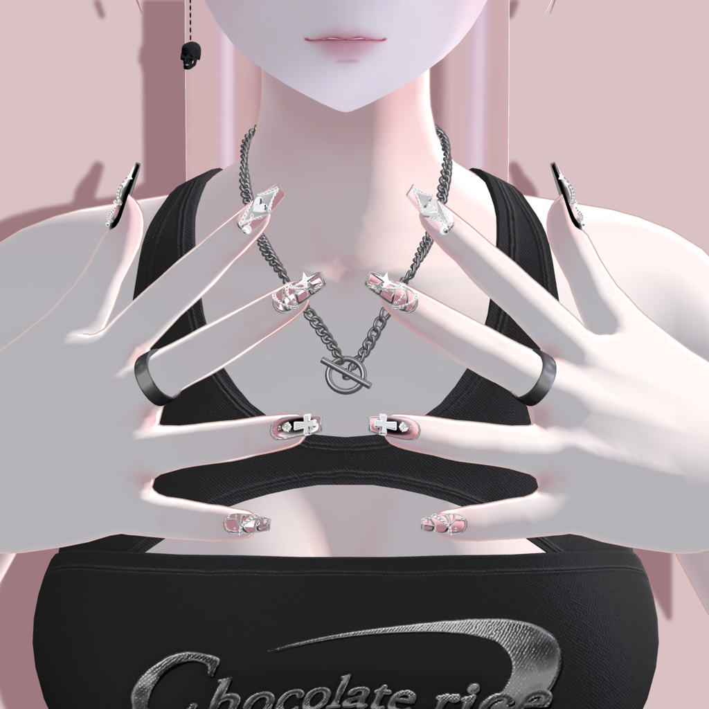 Chocolate rice Nail (No.1)