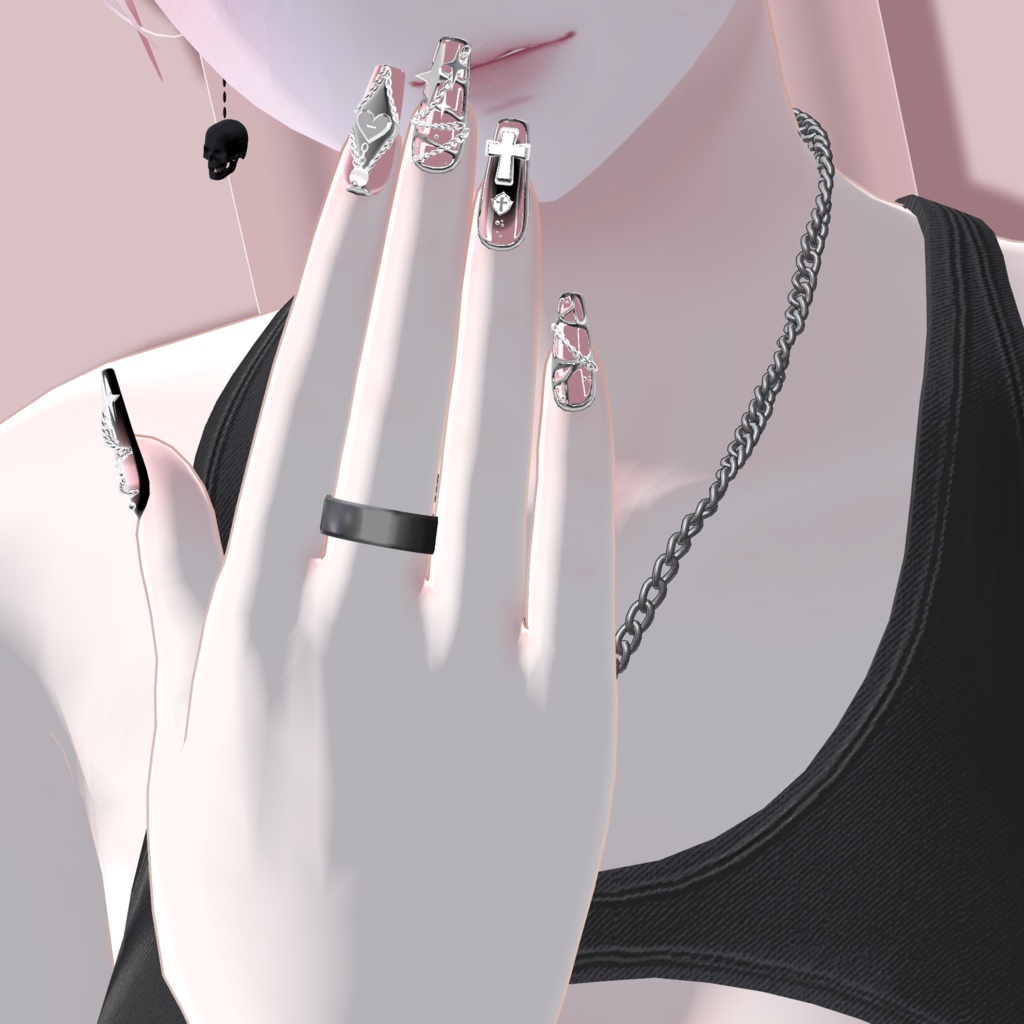 Chocolate rice Nail (No.1)