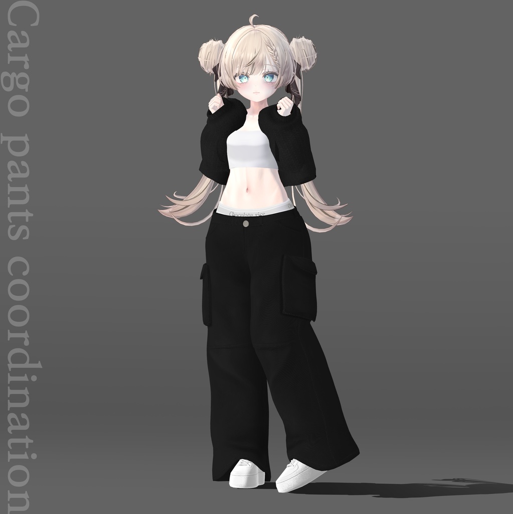 【Manuka】 Cargo pants coordination