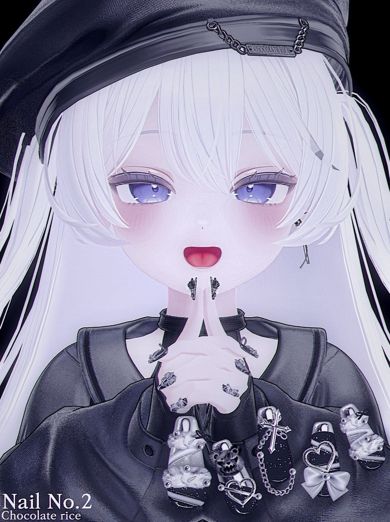 Chocolate rice Nail (No.2)