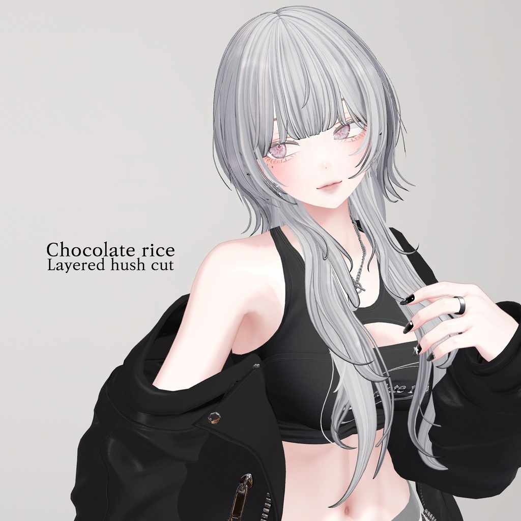 【Layered hush cut Hair】