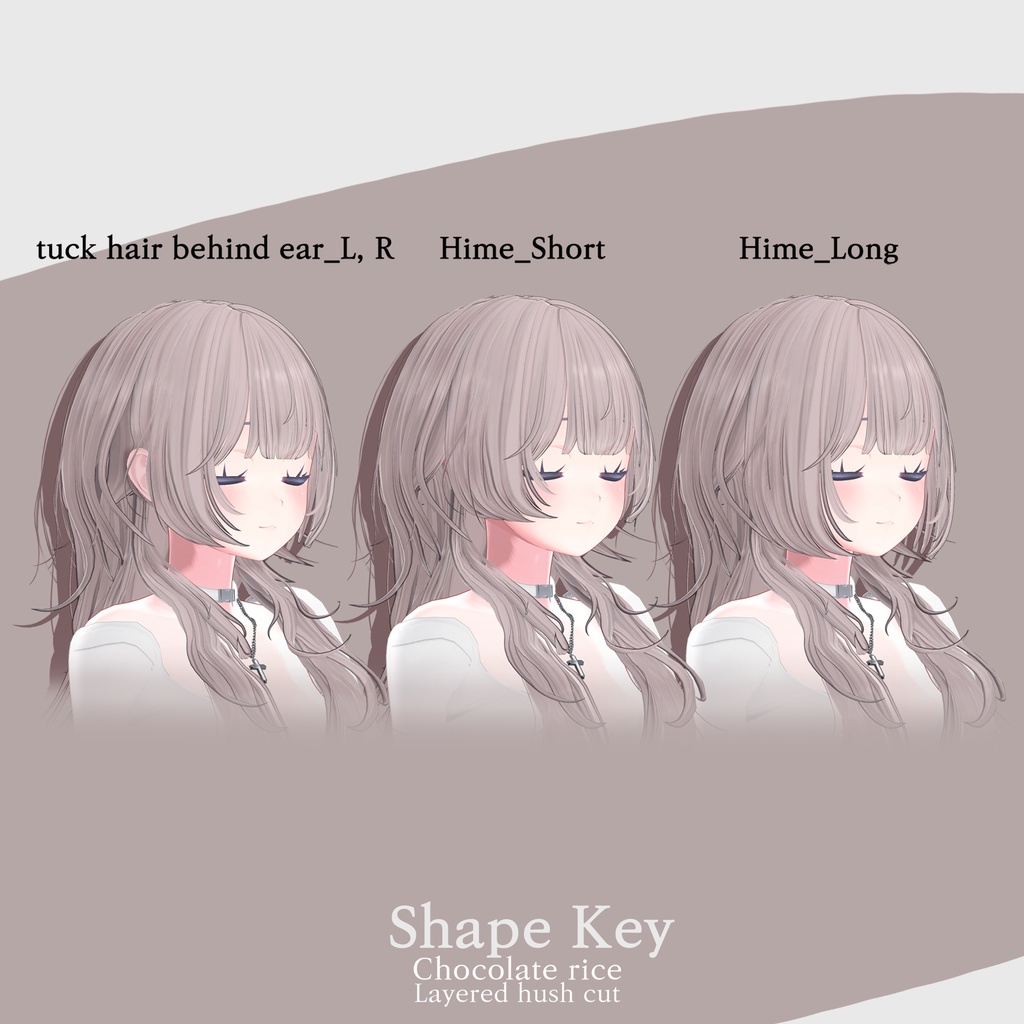 【Layered hush cut Hair】