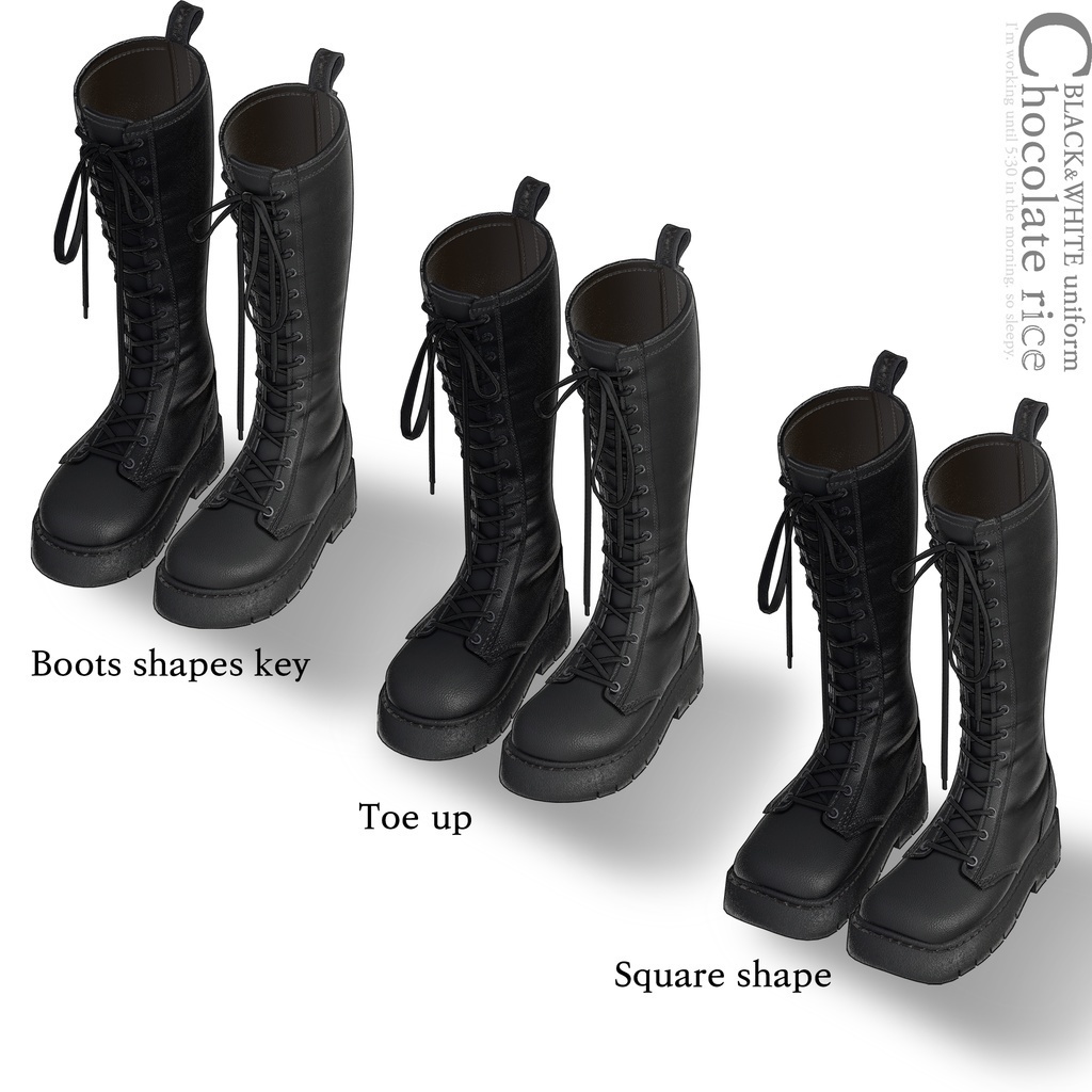 【Sio 対応】 BLACK&WHITE_Uniform