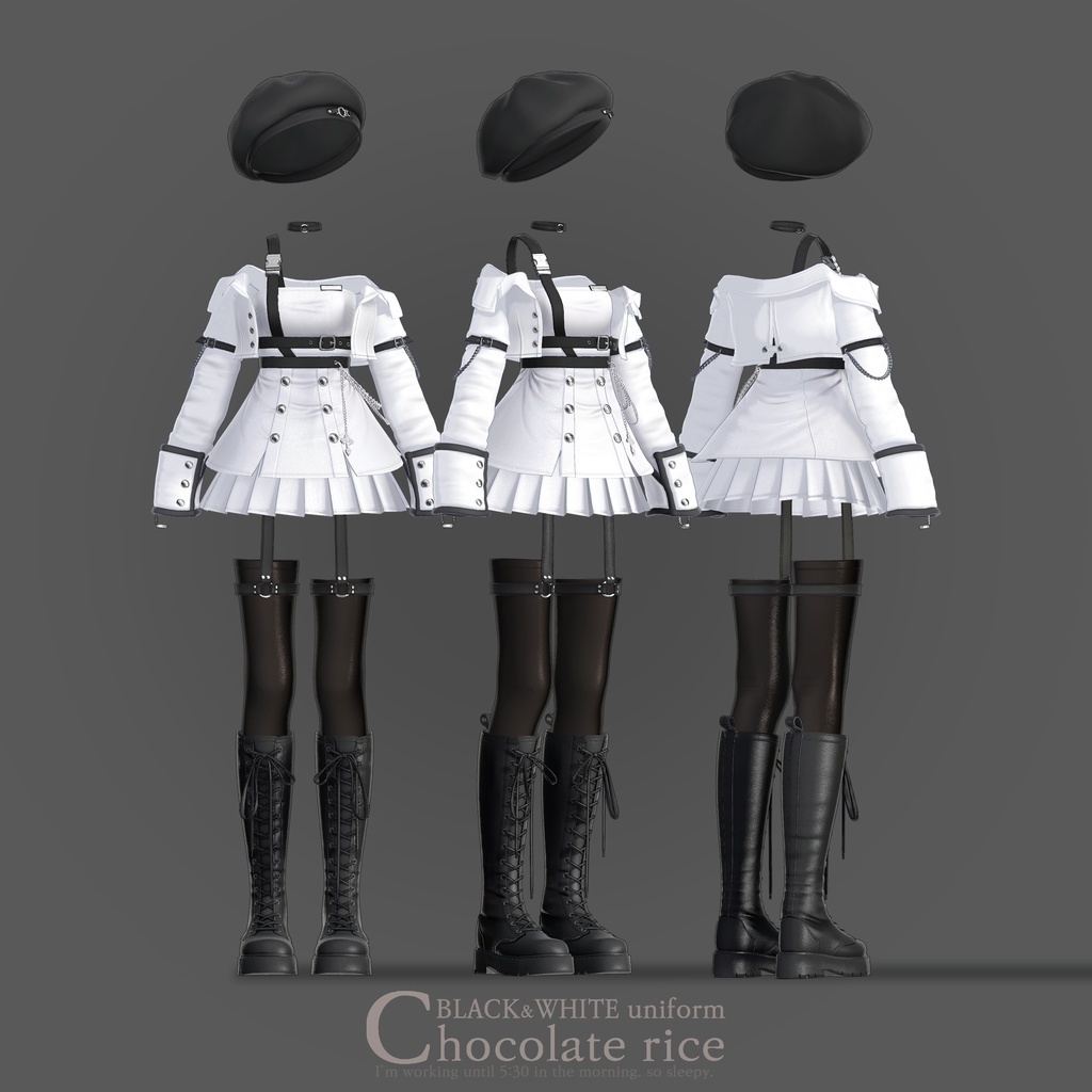 【Sio 対応】 BLACK&WHITE_Uniform