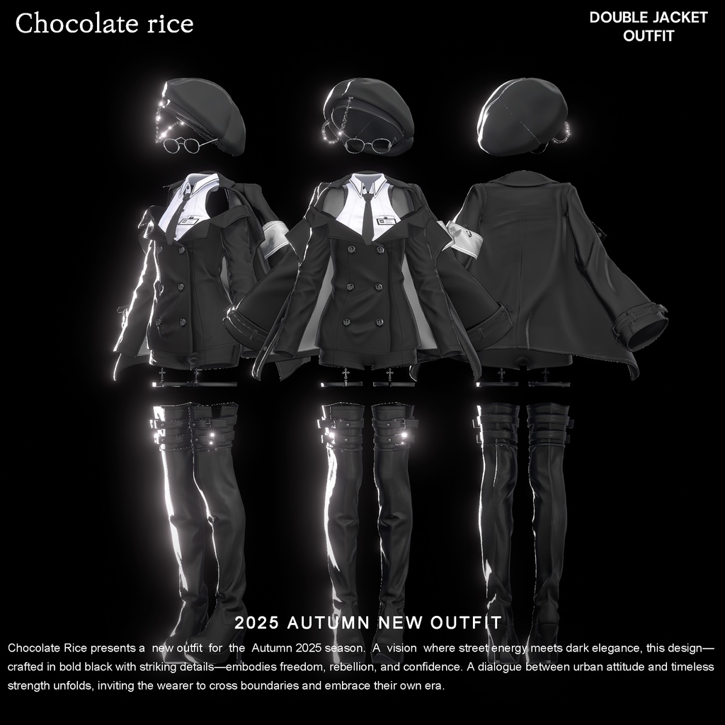 【 Double Jacket Outfit】