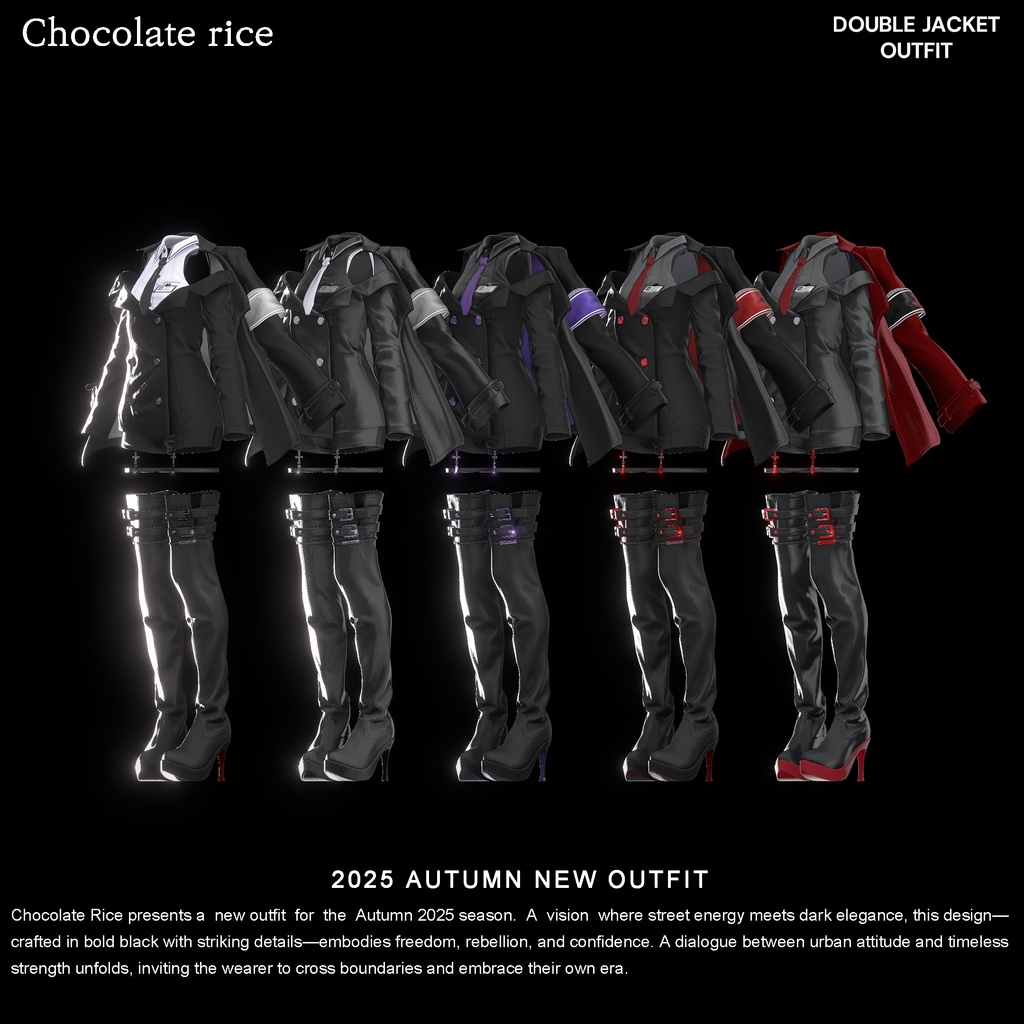 【 Double Jacket Outfit】