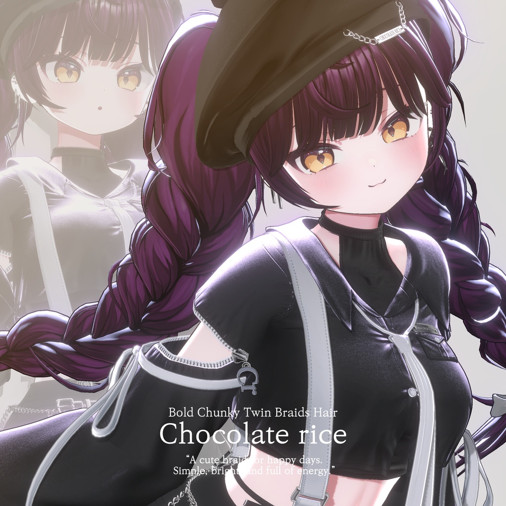 【 𝐁𝐨𝐥𝐝 𝐂𝐡𝐮𝐧𝐤𝐲 𝐓𝐰𝐢𝐧 𝐁𝐫𝐚𝐢𝐝𝐬 𝐇𝐚𝐢𝐫 】