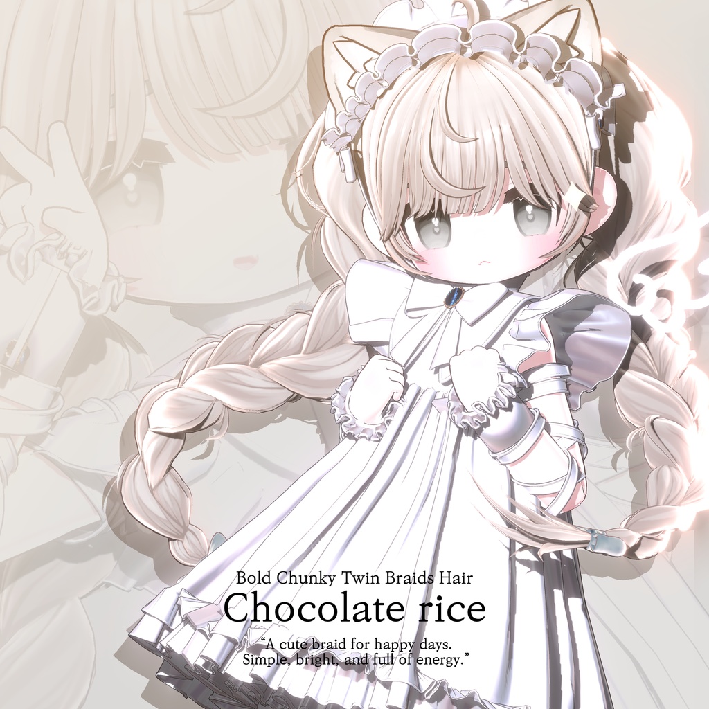 【 𝐁𝐨𝐥𝐝 𝐂𝐡𝐮𝐧𝐤𝐲 𝐓𝐰𝐢𝐧 𝐁𝐫𝐚𝐢𝐝𝐬 𝐇𝐚𝐢𝐫 】