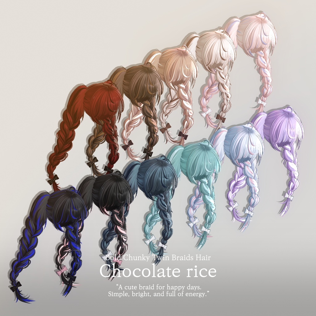 【 𝐁𝐨𝐥𝐝 𝐂𝐡𝐮𝐧𝐤𝐲 𝐓𝐰𝐢𝐧 𝐁𝐫𝐚𝐢𝐝𝐬 𝐇𝐚𝐢𝐫 】