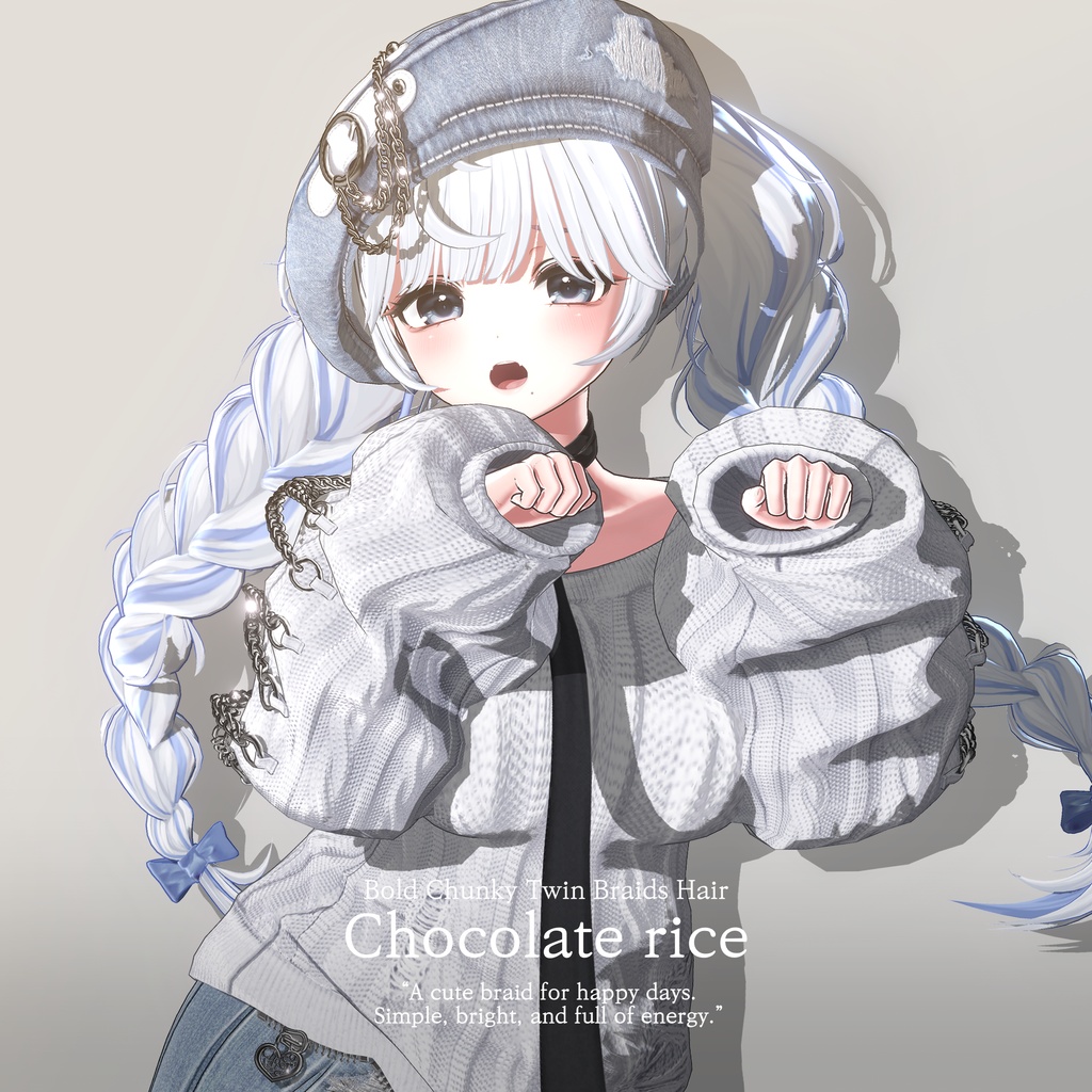 【 𝐁𝐨𝐥𝐝 𝐂𝐡𝐮𝐧𝐤𝐲 𝐓𝐰𝐢𝐧 𝐁𝐫𝐚𝐢𝐝𝐬 𝐇𝐚𝐢𝐫 】